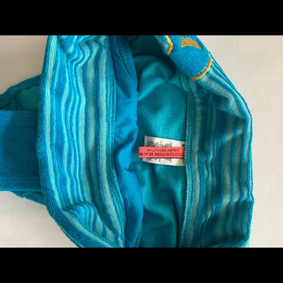 Juicy Couture Blue Terry Cloth Bottom Petite - Picture 4 of 4